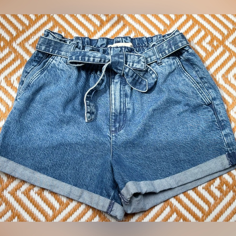 Garage Paper Bag Denim Shorts